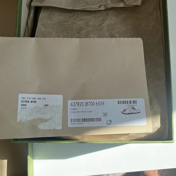 ❤️💚GUCCI RUBBER SLIDE gently worn - Picture 7 of 8